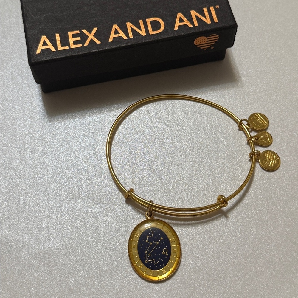 Alex and Ani Gold Leo Constellation Charm Bracelet - Picture 8 of 12